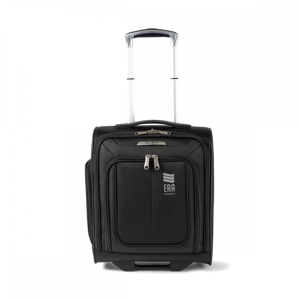 Samsonite SoLyte DLX Underseat Wheeled Carry-On - Black Logo Branded Samsonite SoLyte DLX Underseat Wheeled Carry-On - Black Logo Branded