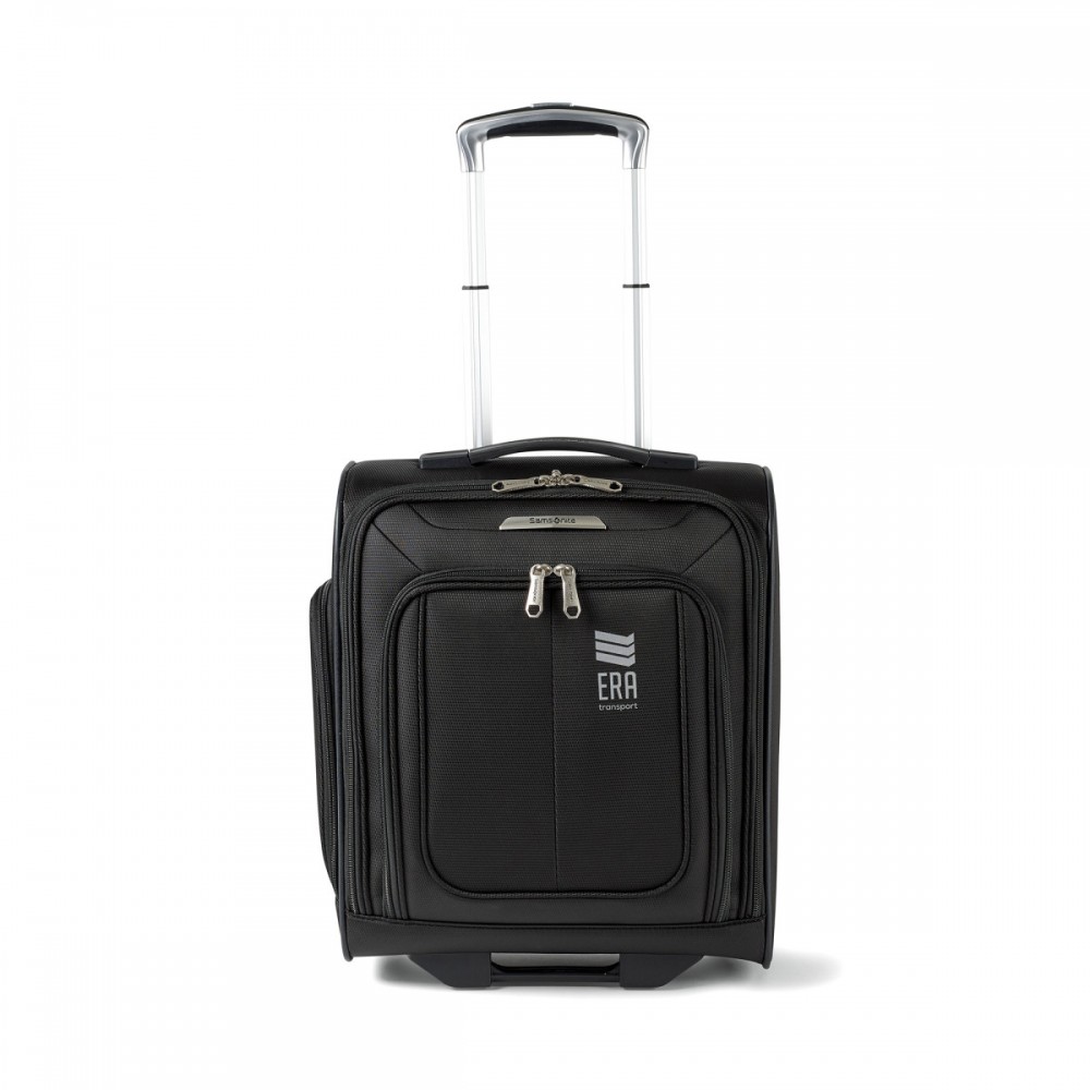 Samsonite SoLyte DLX Underseat Wheeled Carry-On - Black Logo Branded