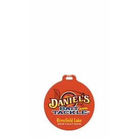 Custom shaped luggage tag - Full Color on 60 Mil Styrene with Logo