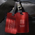 Custom Molded Metal Luggage Tags with Logo