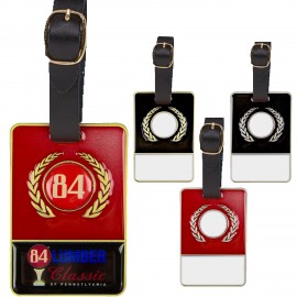 Metal Bag Tag With Colorfill with Logo