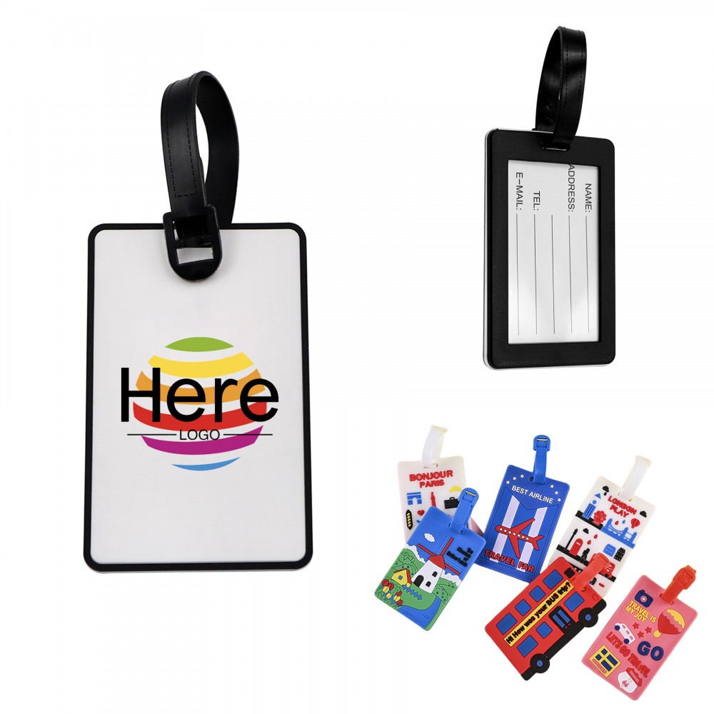 Customized Rubber PVC Custom Luggage Tag Customized Rubber PVC Custom Luggage Tag