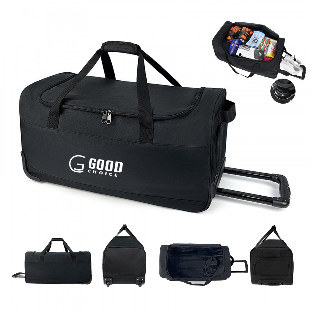 Personalized Large Capacity Gym Wheeled Duffle Personalized Large Capacity Gym Wheeled Duffle