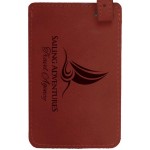 Luggage ID Tag - Rose, Leatherette with Logo