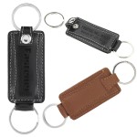 Concord Leather Valet Keytag (Black) with Logo
