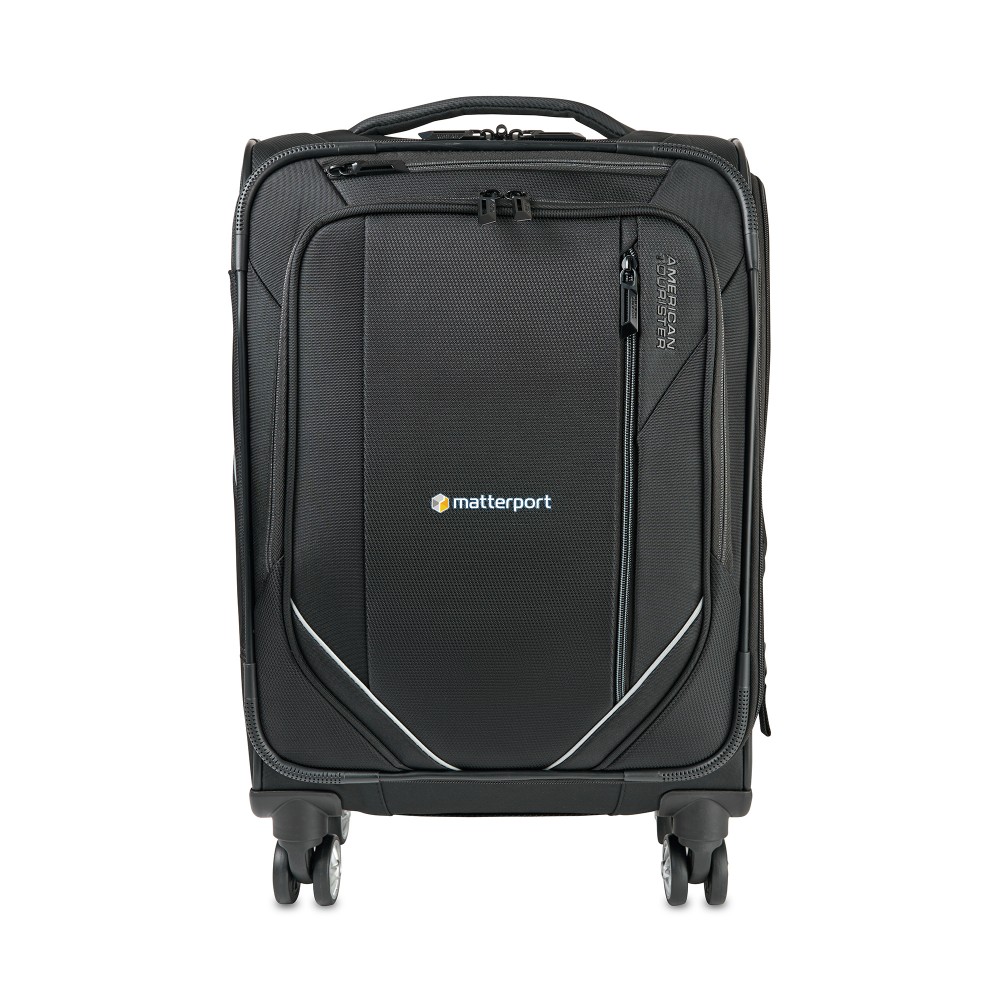 Customized American Tourister Zoom Turbo 20" Spinner Carry-On - Black
