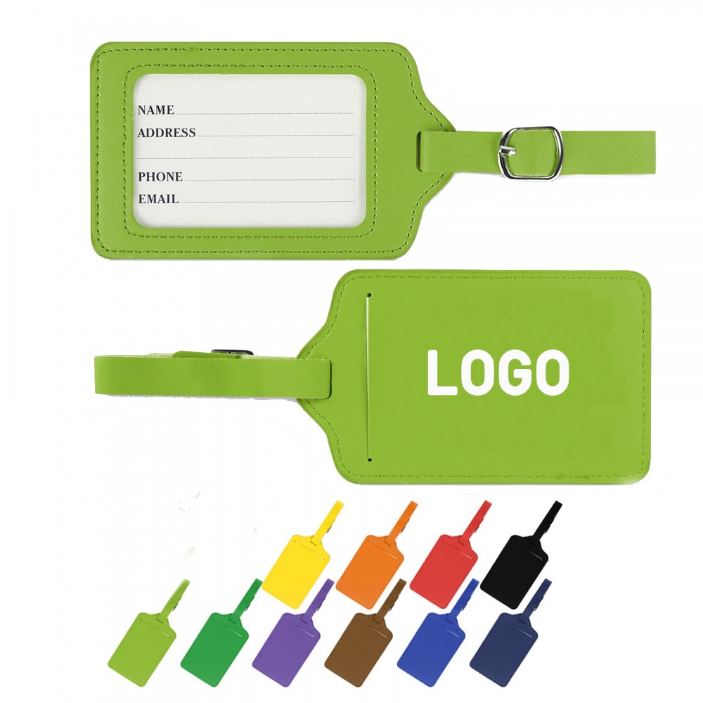PU Leather Luggage Tag with Logo