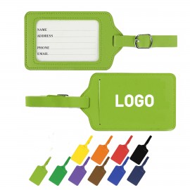 PU Leather Luggage Tag with Logo