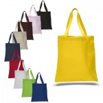 10oz Cotton Canvas Solid Color Tote ( Pls Check Natural Color Pricing In Special Section) with Logo