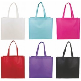 Promotional Large Laminated Open Shopping Tote