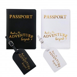 Passport Cover and Luggage Tag Set with Logo