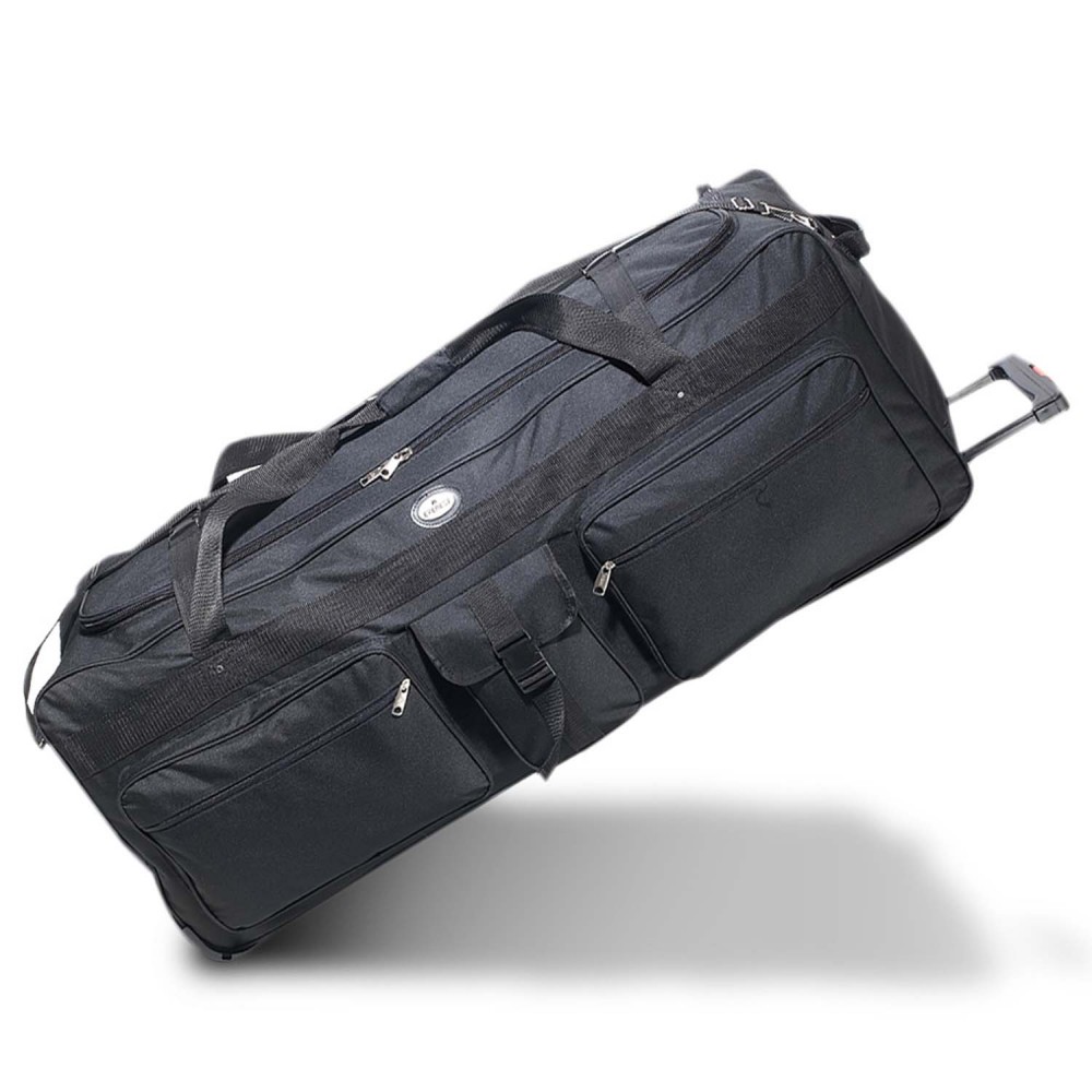 Promotional Everest 42" Deluxe Wheeled Duffel, Black