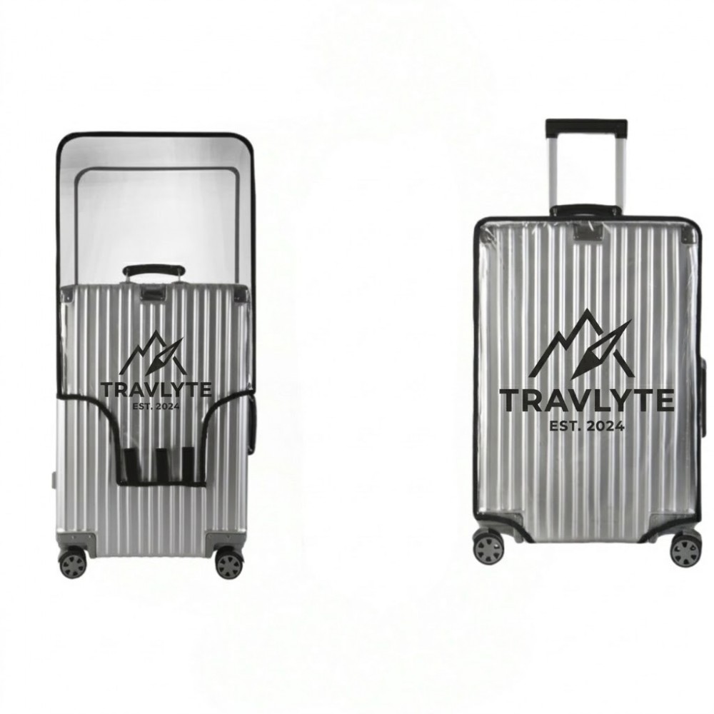 Heavy Duty Clear PVC Luggage Protector Cover with Logo
