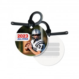 Logo Branded Large Round Bag & Luggage Tag - Full Color
