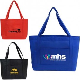 Personalized Solid Color Non Woven Open Tote  Personalized Solid Color Non Woven Open Tote
