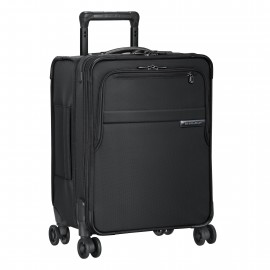 Briggs & Riley Baseline Commuter Expandable Spinner Bag (Black) with Logo  Briggs & Riley Baseline Commuter Expandable Spinner Bag (Black) with Logo