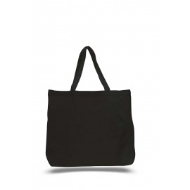 Large 8oz Cotton Canvas Gusset Tote with Logo  Large 8oz Cotton Canvas Gusset Tote with Logo