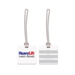 USA Made Square Vinyl Luggage Tag with Logo