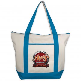 Custom Classic Zippered Tote - Embroidered  Custom Classic Zippered Tote - Embroidered