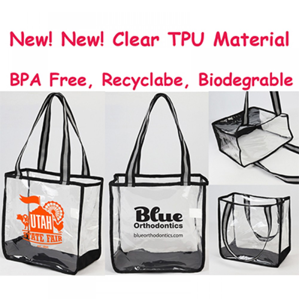 Promotional Recyclable And Biodegrable Clear Tpu Tote