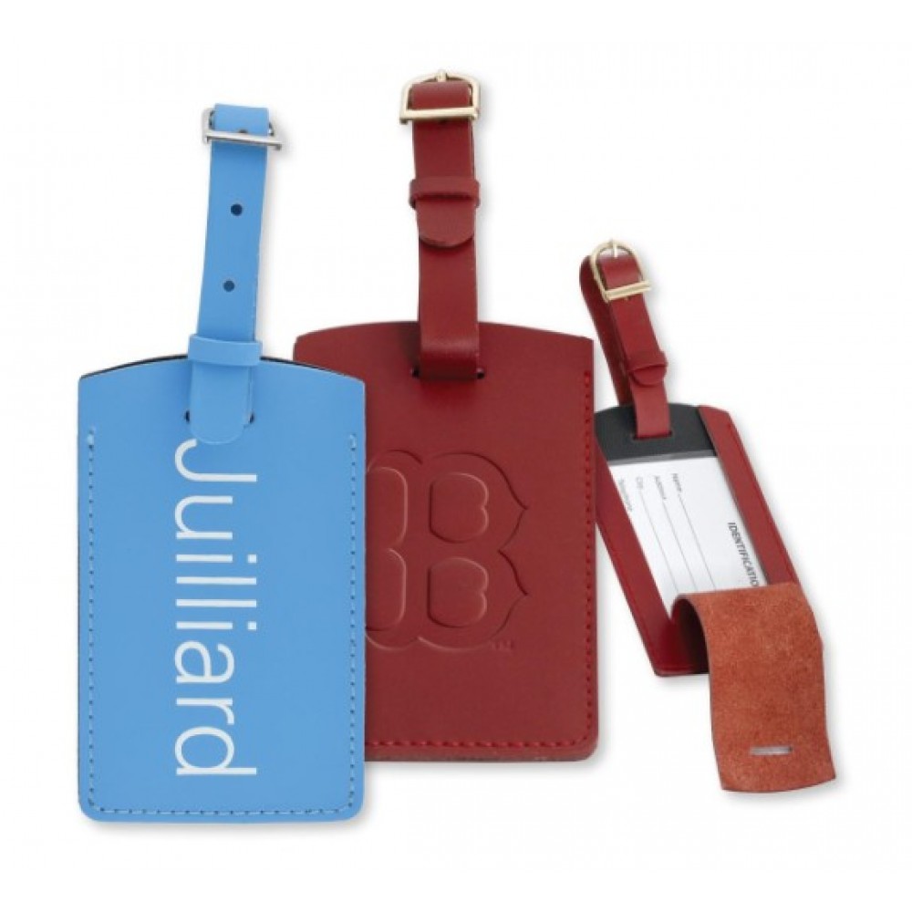 Custom Imprinted Leather Bag Tag 4-1/2" x 2-9/16" Custom Imprinted Leather Bag Tag 4-1/2" x 2-9/16"