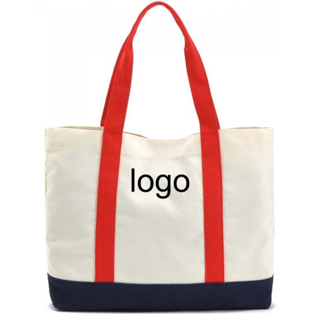 Canvas Shopping Tote Bag with Logo