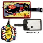 PVC Luggage Tags w/Write-On Back with Logo