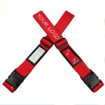 Polyester luggage straps with Logo