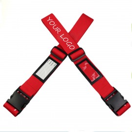 Polyester luggage straps with Logo  Polyester luggage straps with Logo