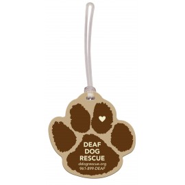 Promotional Custom shaped luggage tag Full Color on colored vinyl