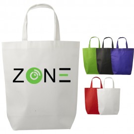 USA PRINTED Large Everyday Grocery Non-Woven Promo Value Tote Bag with Logo