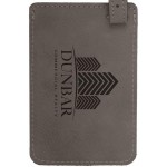 Promotional Luggage ID Tag - Gray, Leatherette