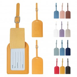 Logo Branded PU Leather Luggage Tag  Logo Branded PU Leather Luggage Tag