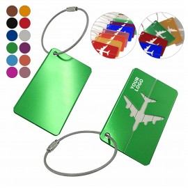 Custom Aluminum Alloy Plane Design Luggage Tag