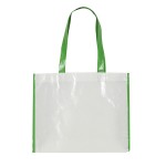 Gloss Finish Non-Woven Tote Bag 13.75 x 11.25 x 4 with Logo