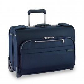 Custom Briggs & Riley Baseline Carry-On Wheeled Garment Bag (Navy)