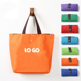 Waterproof Ripstop Folding Shopping Tote Bag with Logo