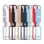 10" Custom PU Leather Luggage Tag w/Clear ID Window with Logo