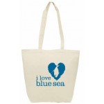 10oz Canvas Long Handle Tote with Logo