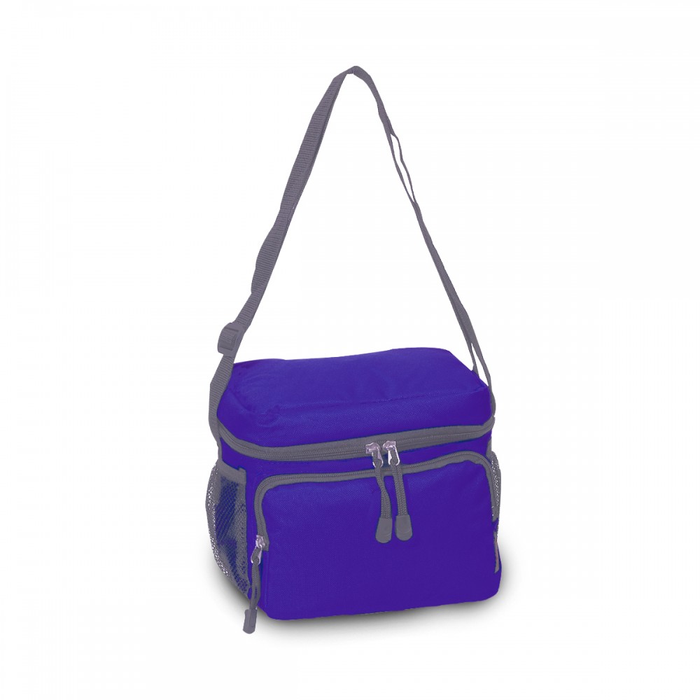 Everest Cooler / Lunch Bag, Eggplant/Gray with Logo