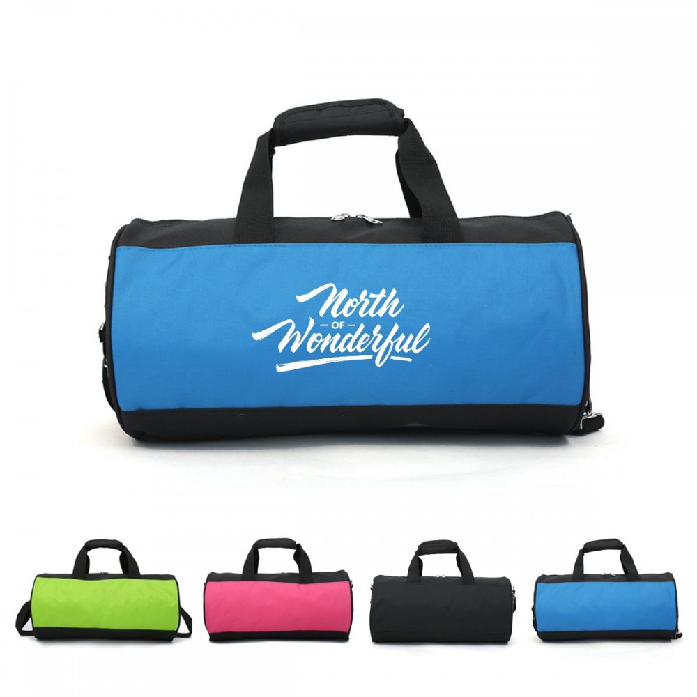 Outdoors Sport Round Duffle Bag with Logo