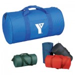 18" 600Denier Polyester Workout Barrel Bag Logo Branded