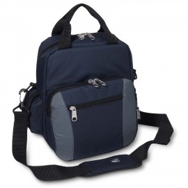 Everest Deluxe Utility Bag, Navy Blue/Charcoal Gray with Logo  Everest Deluxe Utility Bag, Navy Blue/Charcoal Gray with Logo