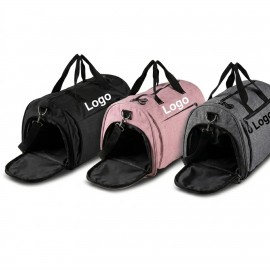 Oxford Sports Duffel Bag With Shoe Compartment with Logo