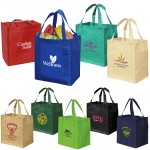 Reusable Solid Color Grocery Tote Bag with Logo