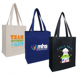 12 Oz Cotton Canvas Tote W/ Interior Zippered Pocket with Logo  12 Oz Cotton Canvas Tote W/ Interior Zippered Pocket with Logo