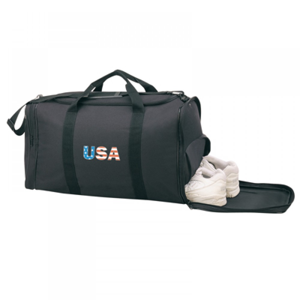 Customized 21" Gym Bag w/Shoe Compartment