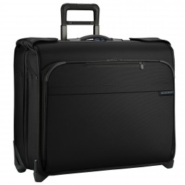 Briggs & Riley Baseline Deluxe Wheeled Garment Bag (Black) with Logo