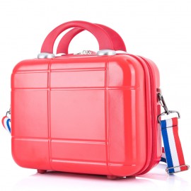 Logo Branded Small Hard Shell Cosmetic Case w/Lanyard  Logo Branded Small Hard Shell Cosmetic Case w/Lanyard