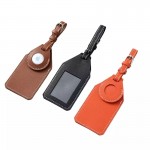 Pu Leather Luggage Tag With Key Finder Holder with Logo